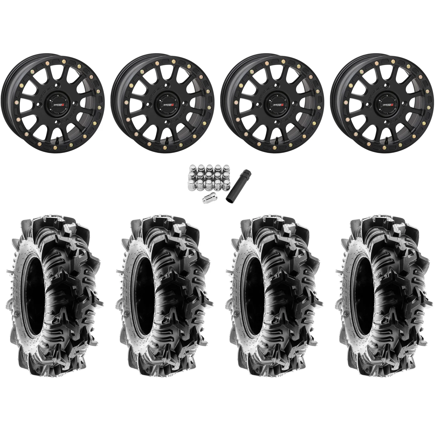 Terache Aztex XL 30x9-14 (8ply) Tires on System 3 Offroad SB-5